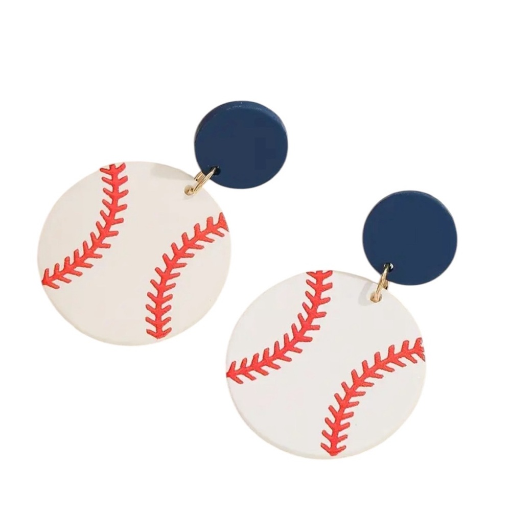 Baseball Earrings